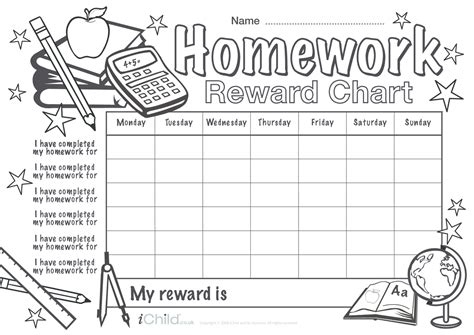 Image result for Homework Checklist First Grade