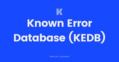 Afbeeldingsresultaten voor Known Error Database