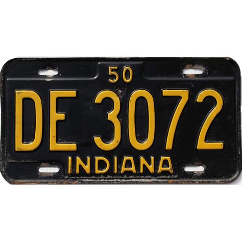 Image result for Authentic Indiana License Plate