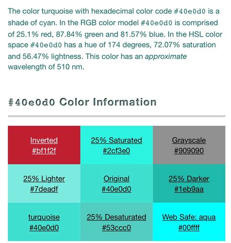 Turquoise Color Code に対する画像結果
