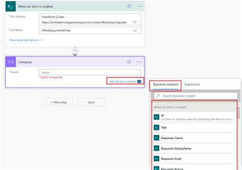 Afbeeldingsresultaten voor Power Automate Dynamic Content