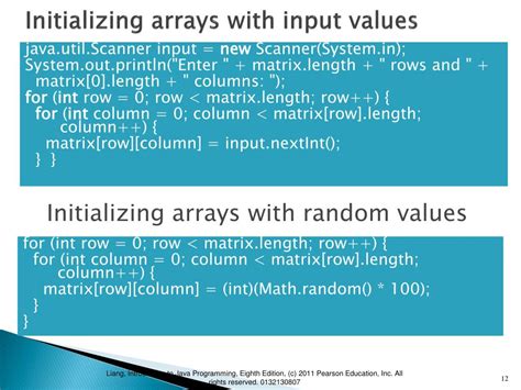 Toradh íomhá ar Java Shorthand Array Declaration