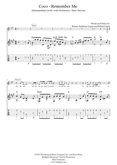 Coco Remember Me Music Notes に対する画像結果