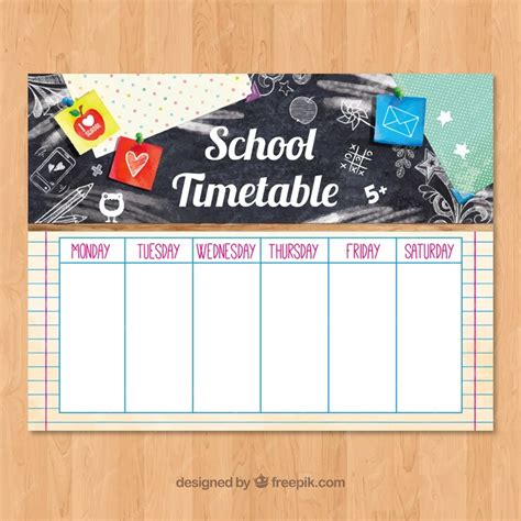 Image result for Easy Drawable Timetable Design