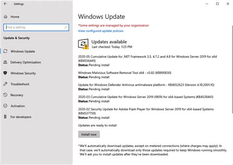 Toradh íomhá ar Windows Notification Update Available