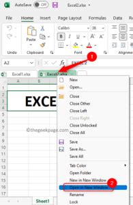 Toradh íomhá ar Open Excel in Multiple Windows