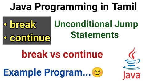 Image result for Difference Between Break and Continue in Java