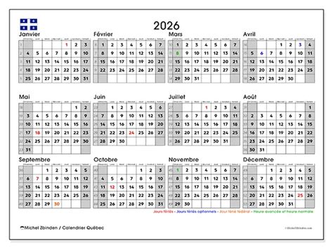 Image result for Calendrier 2026 Québec