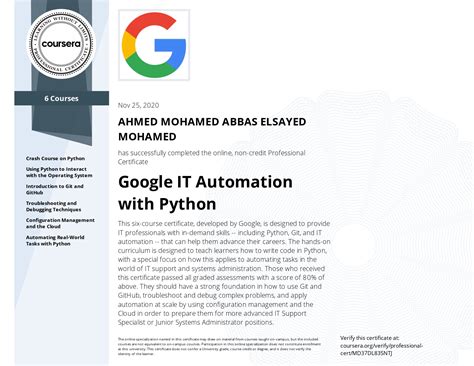 Automation with Python Coursera に対する画像結果