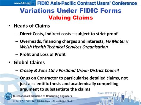 Toradh íomhá ar Variations FIDIC