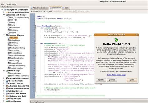 Image result for wxPython Sample