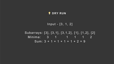 Toradh íomhá ar Sum of Subarray Minimums