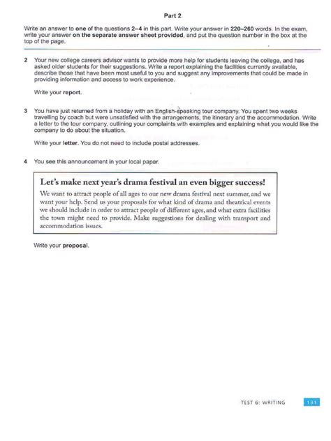 Image result for Sample of Writing Part