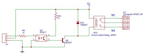 Image result for Normally Close Relay Module 5V Schematic