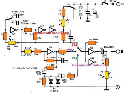 10 Useful Function Generator Circuit Diagrams Explained - Homemade ...