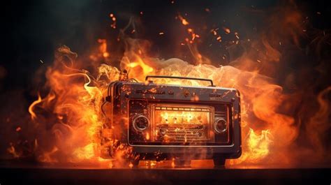 Toradh íomhá ar Exploding Radio PNG