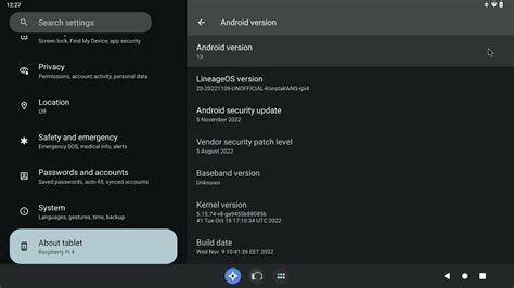 Image result for Android 13 Menu