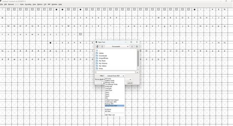 Toradh íomhá ar Making a Source Font File