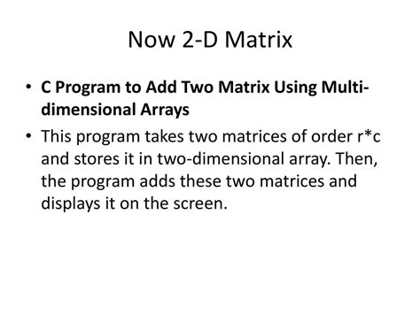 Image result for C# Program to Add Two Matrices Using 2D Array