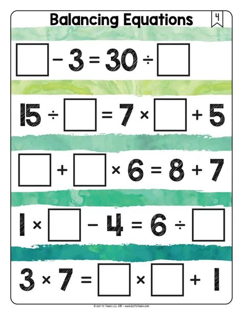 Image result for Balance Math Equations