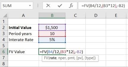 Image result for FV Type Excel