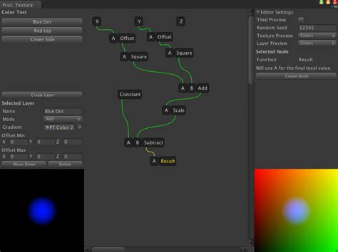 Toradh íomhá ar Unity Procedural Texturing