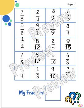 Guess Who Fraction Game に対する画像結果