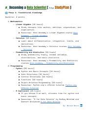 Image result for Data Science Study Plan PDF