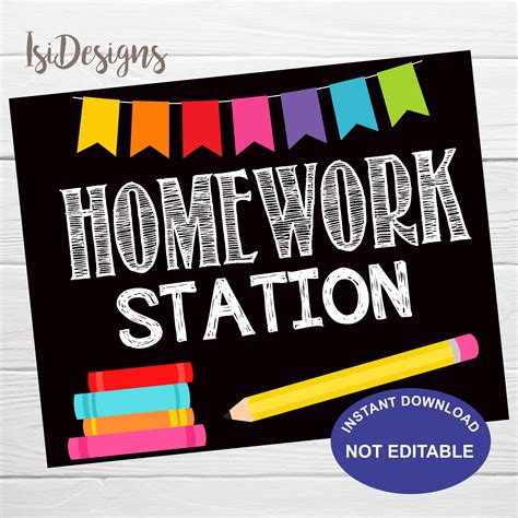 Image result for Homework Area. Sign Image