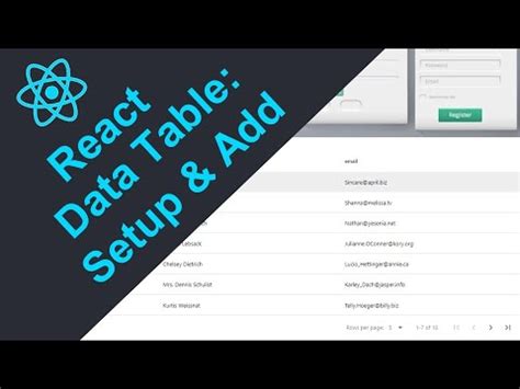 React DataTable Component に対する画像結果