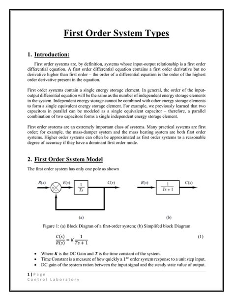 Simulate a First Order System に対する画像結果