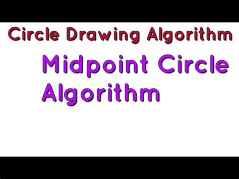 Afbeeldingsresultaten voor Midpoint Circle Algorithm Example