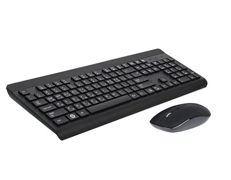 Wireless Keyboard And Mouse Combo Colorful Ergonomic Full Size ...