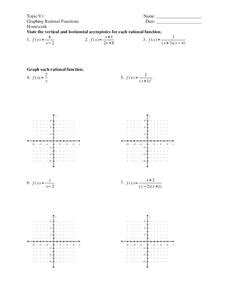 Image result for Graphing Rational Functions Worksheet