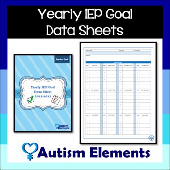 Toradh íomhá ar Editable IEP Data Sheets