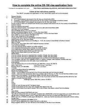 Image result for Form DS-156