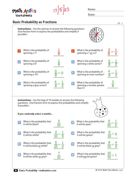 Image result for Math Antics Exercis Sheet