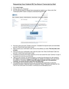 Image result for IRS Transcript Request