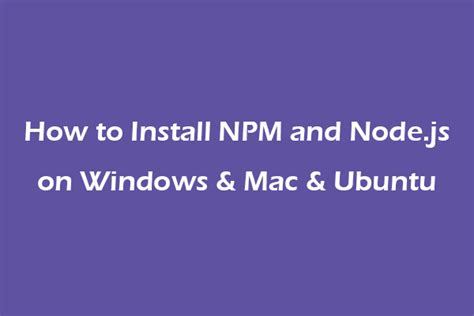 Afbeeldingsresultaten voor Run NPM Install Windows