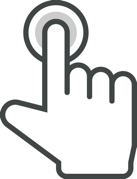 Hand cursor icon clip art 21996824 PNG