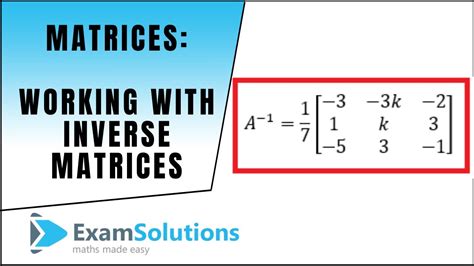 Image result for Inverse of a Matrix Practice Problems Simple