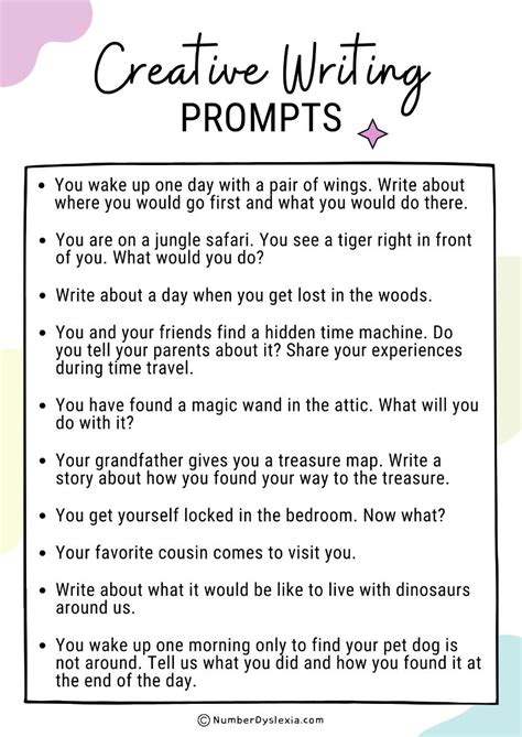 Image result for Types of Writing Prompts