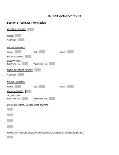 Information Technology Intake Questionnaire に対する画像結果