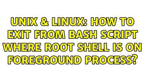 Image result for How to End a Shell Script