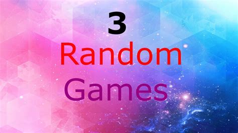 Three Random Games に対する画像結果