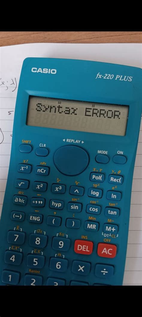 Image result for Syntax Error Casio