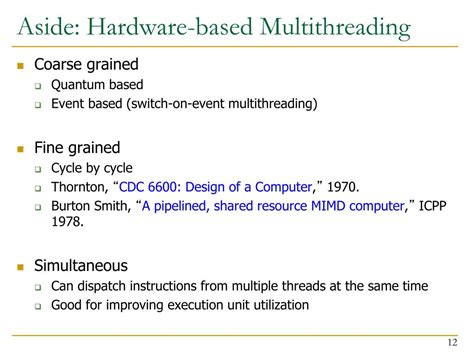 Image result for Hardware Multithreading