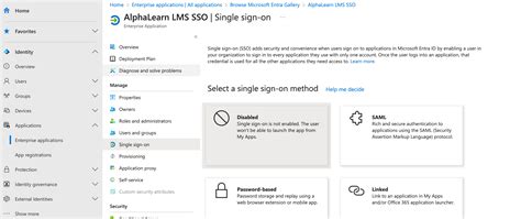 Toradh íomhá ar Azure SSO User Interface