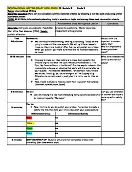 3rd Grade Writing Lesson Plans に対する画像結果