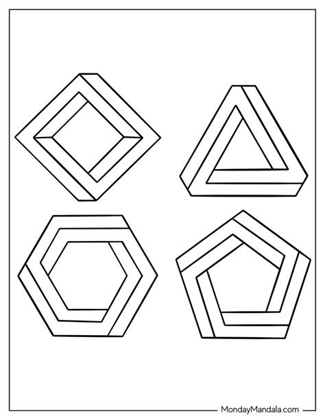 Image result for Triangle Geometric Coloring Pages